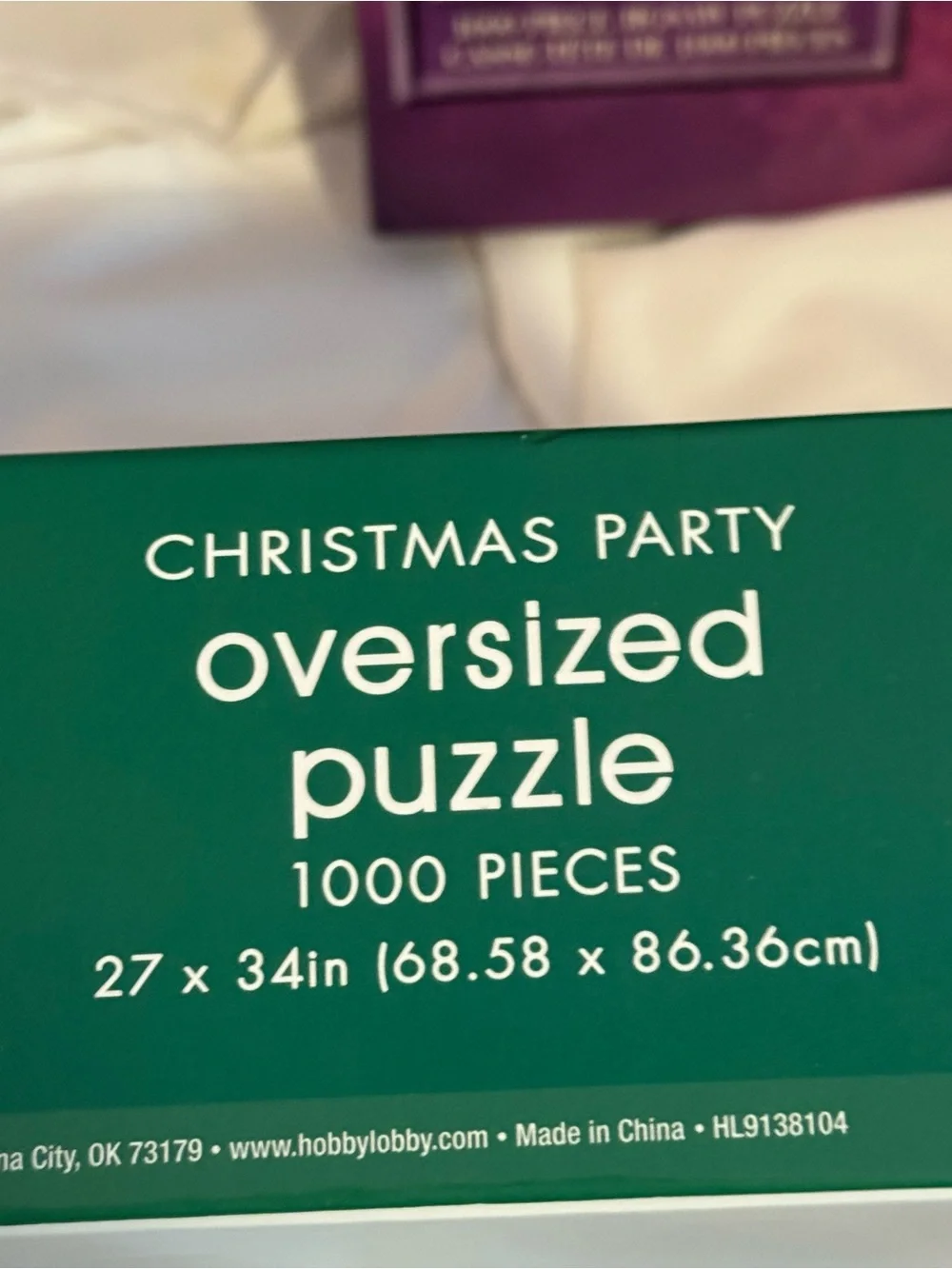 Puzzles, 1000 pieces, Santa and his dog. The other is Panda